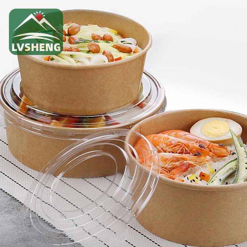 Disposable Kraft Paper Soup Bowl For Food