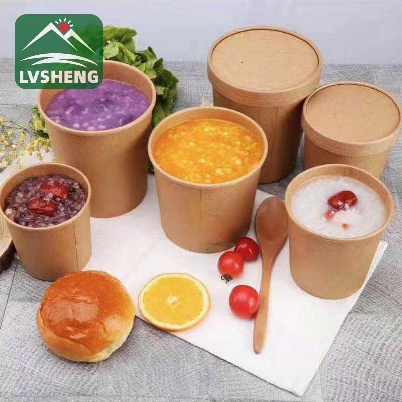 Soup Cup with Paper Lids